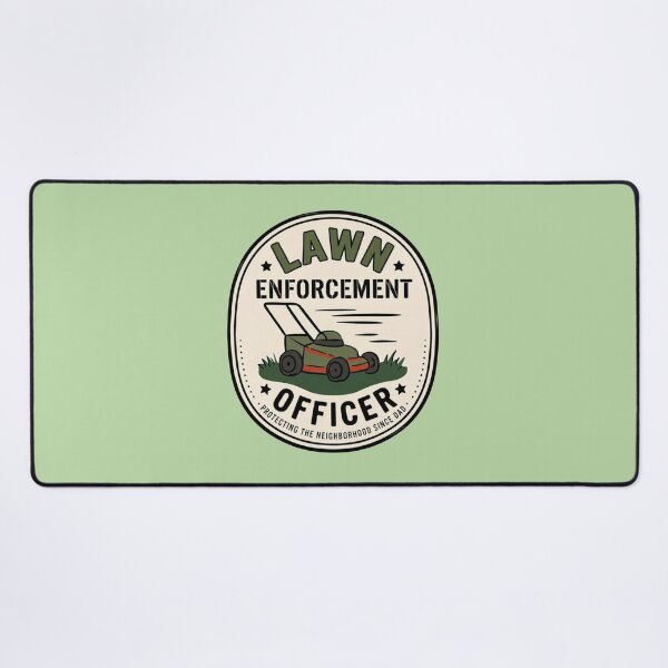 Item preview, Lawn Enforcement Officer – Funny Dad Mowing  designed and sold by LuloCreative.