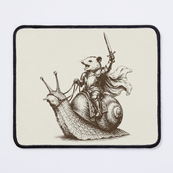 Item preview, Opossum Knight Snail Medieval Animal Dark Fantasy designed and sold by Y-Vibes.
