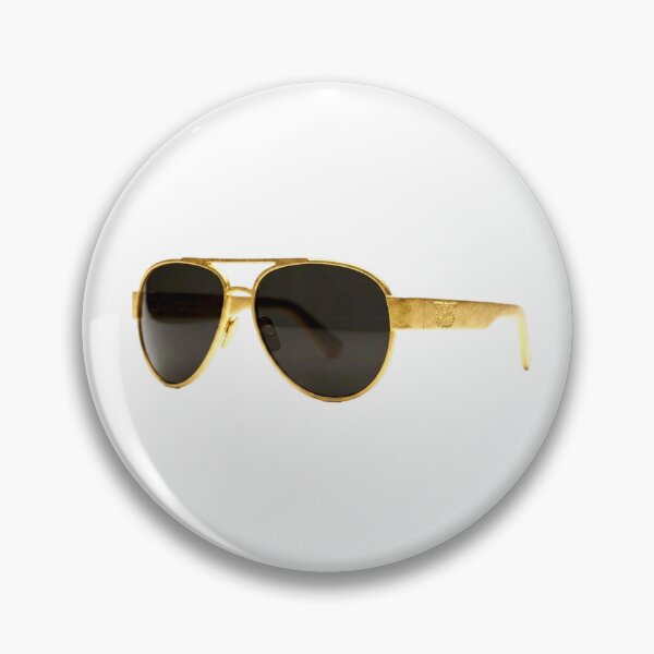 Item preview, Gold streetwear pilot glasses polarized glass accessories  designed and sold by C3R0.
