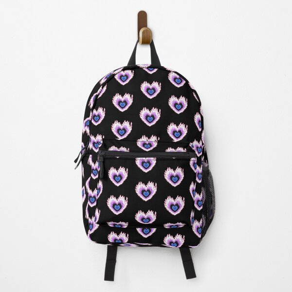 Item preview, Layered Genderfluid Flag Colors Burning Hearts designed and sold by CamilasPrints.
