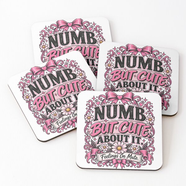 Item preview, Numb But Cute About It - Feelings On Mute designed and sold by InkroarCo.