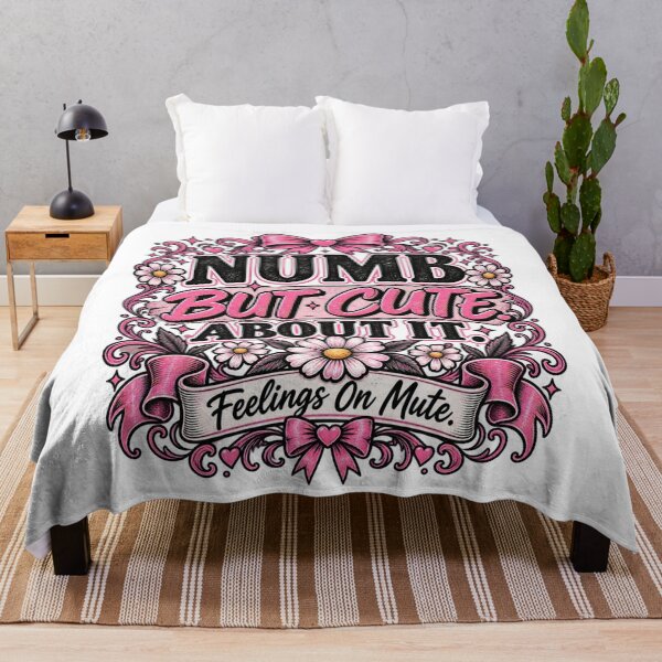 Item preview, Numb But Cute About It - Feelings On Mute designed and sold by InkroarCo.