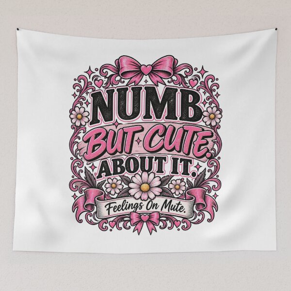 Item preview, Numb But Cute About It - Feelings On Mute designed and sold by InkroarCo.