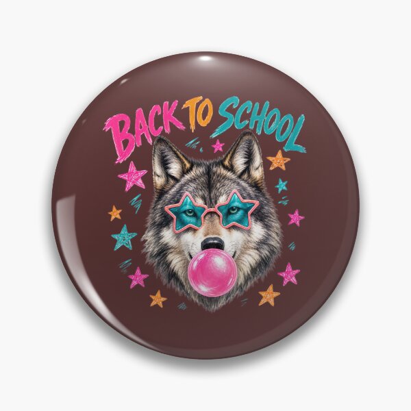 Item preview, Back to School Wolf Bubble Gum Star Glasses Shirt designed and sold by MOCH- ART.