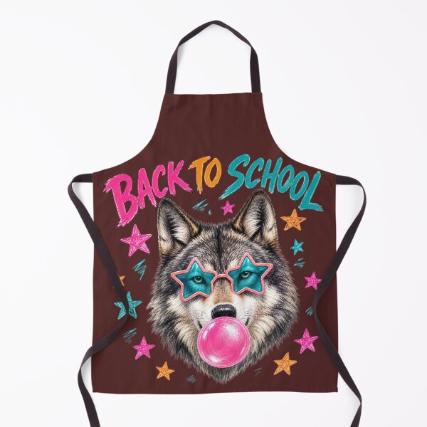Item preview, Back to School Wolf Bubble Gum Star Glasses Shirt designed and sold by MOCH- ART.
