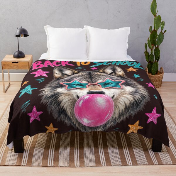Item preview, Back to School Wolf Bubble Gum Star Glasses Shirt designed and sold by MOCH- ART.