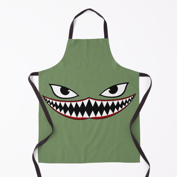 Item preview, Surfing Sentinel Eyes WW2 Mustang Shark Mouth designed and sold by Bombergirls.