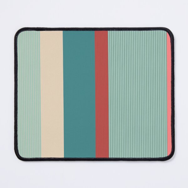 Item preview, Sweet Valentine Candy Stripe Pattern Teal Coral designed and sold by AKateWillett.