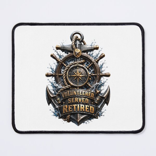 Item preview, Anchor of a Lifetime: Volunteered. Served. Retired. designed and sold by BlissBlvdShop.