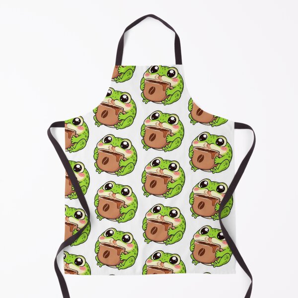 Item preview, Kawaii Frog Drinking Coffee designed and sold by Snurly.