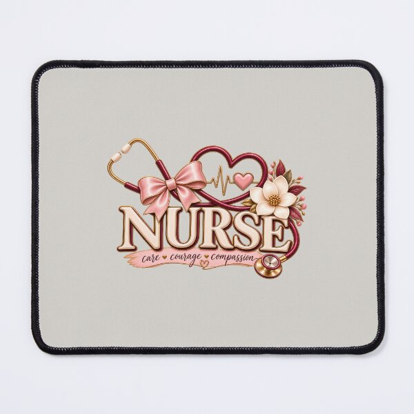 Item preview, Elegant Nurse – Care Courage Compassion Stethoscope designed and sold by HO•Designs.