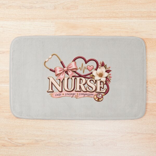 Item preview, Elegant Nurse – Care Courage Compassion Stethoscope designed and sold by HO•Designs.