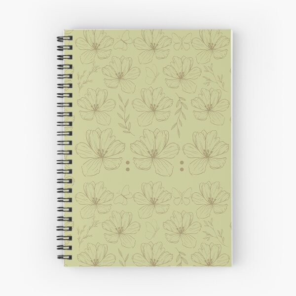 Item preview, Khaki & Muted Green Floral Pattern designed and sold by CamilasPrints.