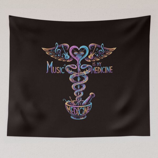 Item preview, Music is my Medicine designed and sold by SkrabinhoArt.