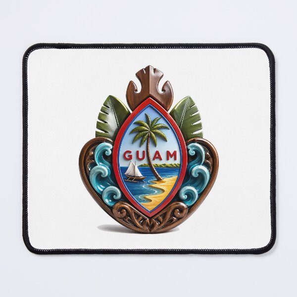 Item preview, Guåhan Oceanheart Crest: Spirit of the Western Pacific designed and sold by BlissBlvdShop.