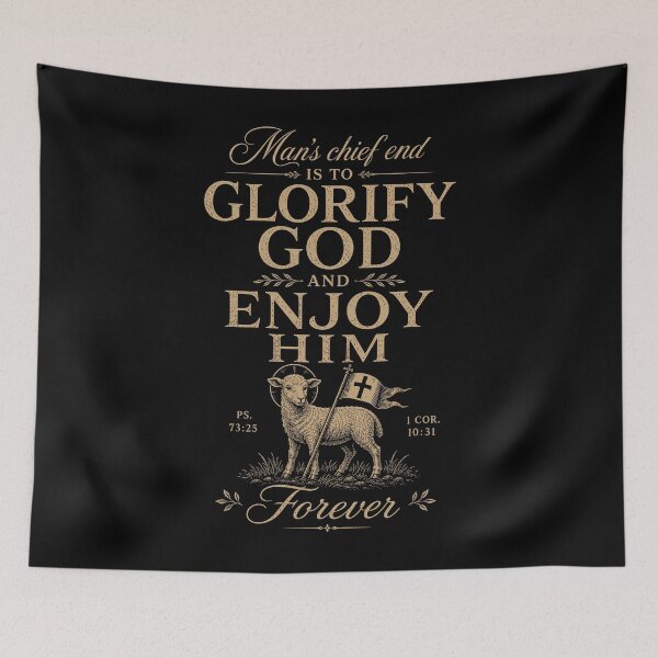 Item preview, Reformed Theology Glorify God Christian Westminster Quote designed and sold by Glory After Tears.
