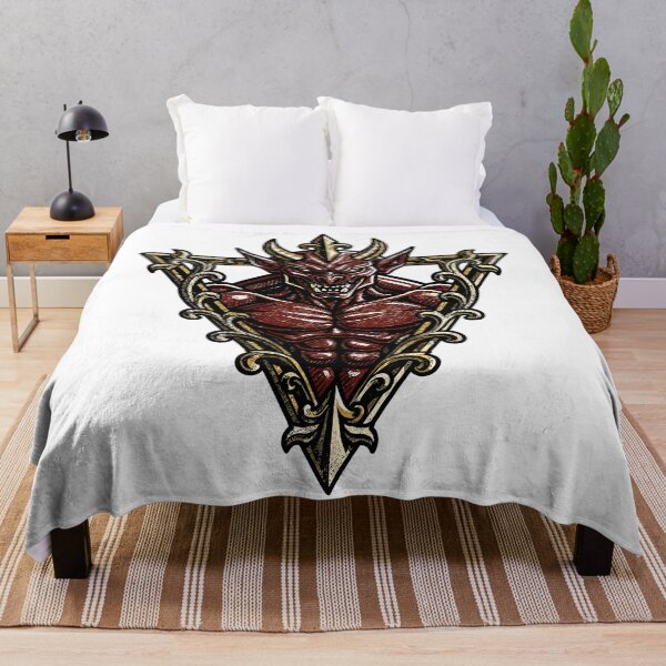 Item preview, Fierce Oni Demon Ornate Golden Frame Art designed and sold by Romgora.