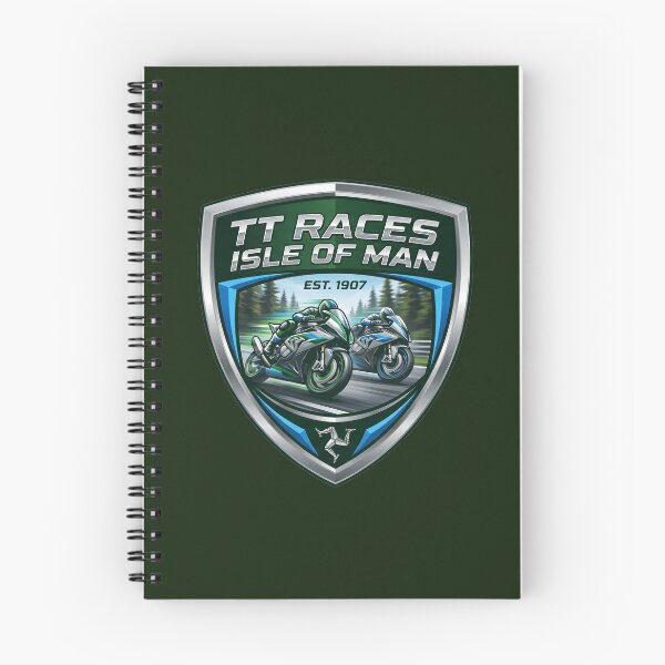Item preview, Isle of Man TT Races Emblem Superbike Racing Crest designed and sold by KiwiRider.