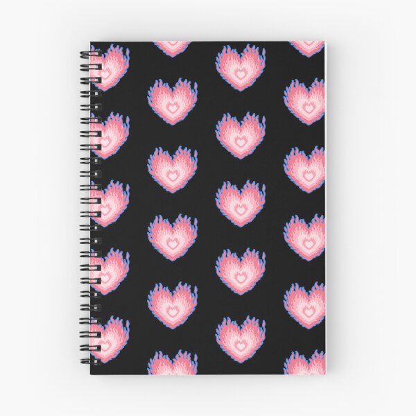 Item preview, Layered Trans Pride Flag Colors Burning Hearts designed and sold by CamilasPrints.