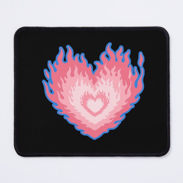 Item preview, Layered Trans Pride Flag Colors Burning Hearts designed and sold by CamilasPrints.