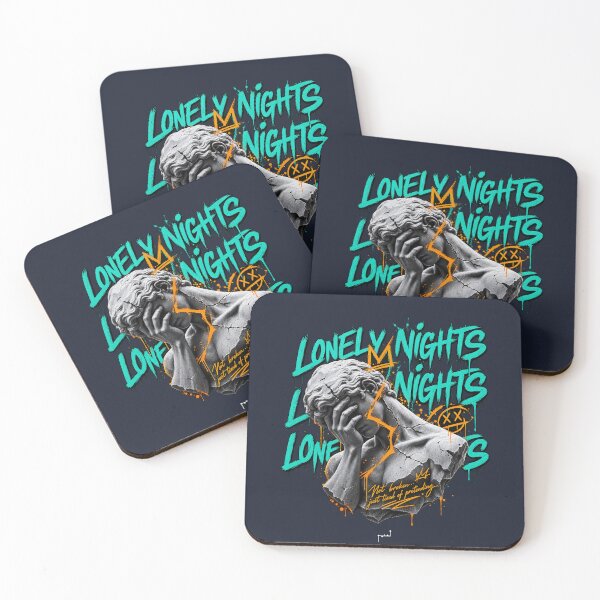 Item preview, Lonely Nights – Broken Statue Graffiti Streetwear designed and sold by Musamem  Designs.