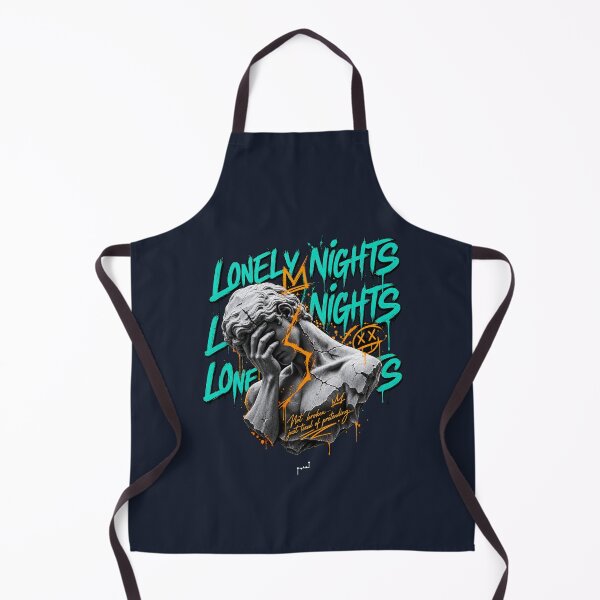 Item preview, Lonely Nights – Broken Statue Graffiti Streetwear designed and sold by Musamem  Designs.