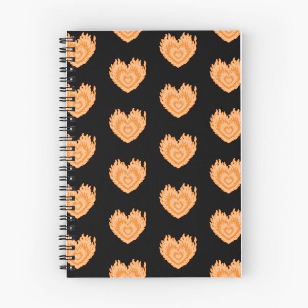 Item preview, Layered Aesthetic Orange Burning Hearts designed and sold by CamilasPrints.