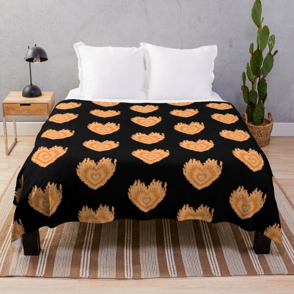 Item preview, Layered Aesthetic Orange Burning Hearts designed and sold by CamilasPrints.