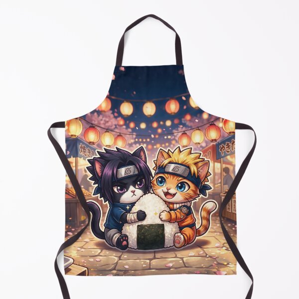 Item preview, Anime Ninja Cats Giant Onigiri: Kawaii Shinobi Duo designed and sold by CuteKats.