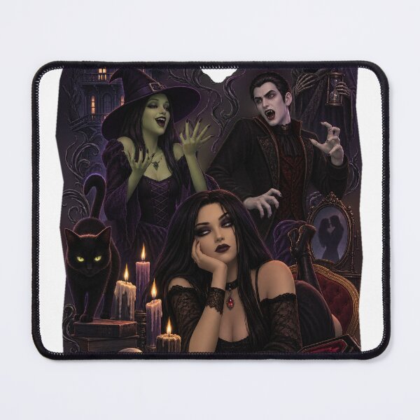 Item preview, Gothic Paranormal Life Sim Collage – Dark Witch, Vampire & Reaper designed and sold by Meentoos_1.