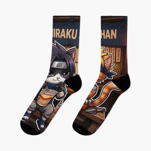 Item preview, Anime Ninja Cats Eating Ramen: Maruchan Noodle Shop designed and sold by CuteKats.