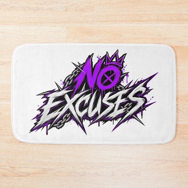Item preview, No Excuses – Edgy Motivation & Discipline designed and sold by RaulWeirdAndFun.