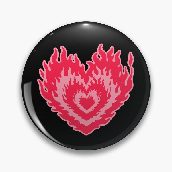 Item preview, Layered Aesthetic Different Pink Shades Burning Hearts designed and sold by CamilasPrints.