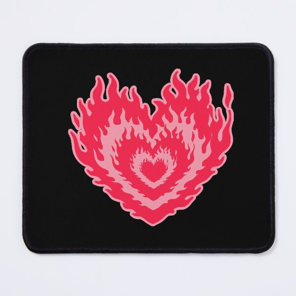 Item preview, Layered Aesthetic Different Pink Shades Burning Hearts designed and sold by CamilasPrints.