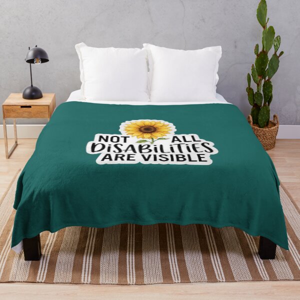 Item preview, Not All Disabilities Are Visible ADHD Invisible Disability Sunflower Quote designed and sold by Marti’s Shop Corner.