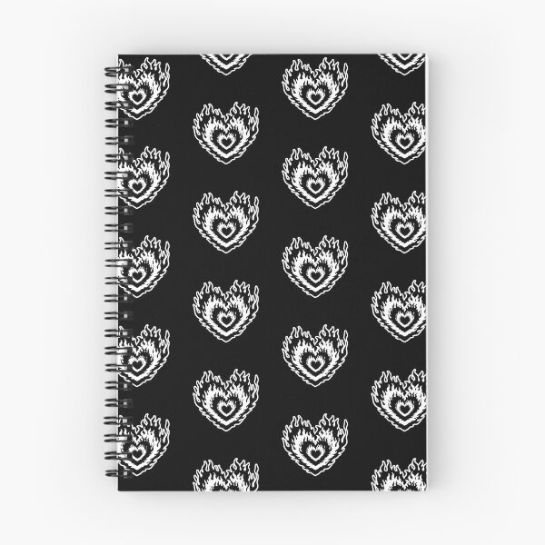 Item preview, Layered Aesthetic Black & White Burning Hearts designed and sold by CamilasPrints.