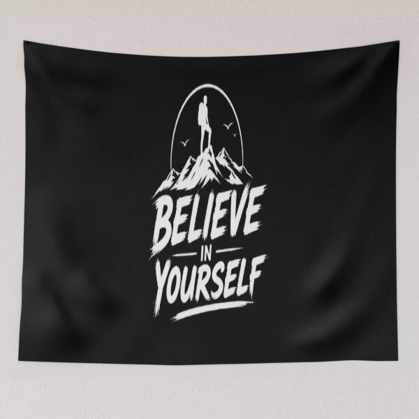 Item preview, Believe in Yourself  Motivational Inspirational Quote  Self Confidence & Positive Mindset designed and sold by v6ziix.