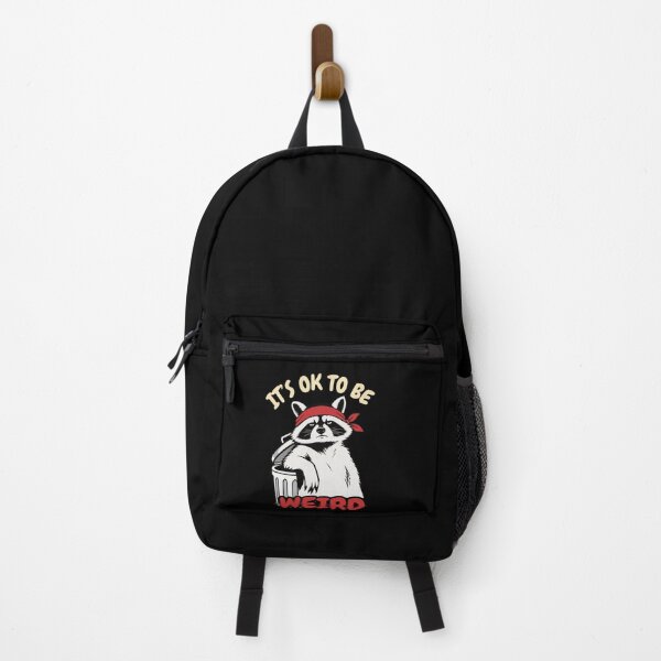 Item preview, Its OK To Be Weird Raccoon Dumpster Meme designed and sold by LeSoniPapaPrint.