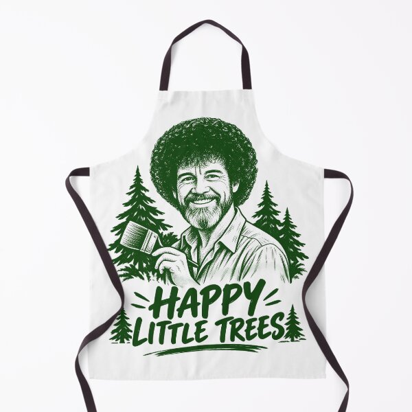 Item preview, Bob Ross Happy Little Trees Vintage Painter designed and sold by karamram.