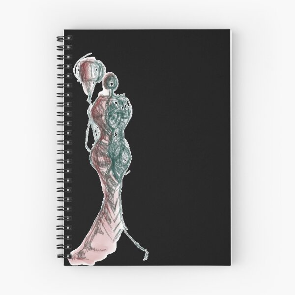 Item preview, Concept Art Lady With Balloon - Abstract Scribble Silhouette designed and sold by DwellerArt.