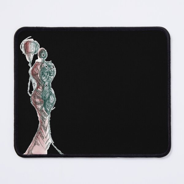 Item preview, Concept Art Lady With Balloon - Abstract Scribble Silhouette designed and sold by DwellerArt.