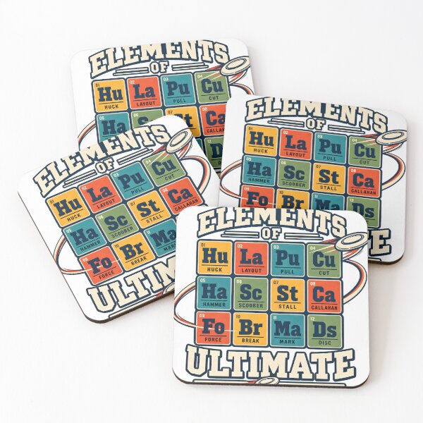 Item preview, Ultimate frisbee element table of moves designed and sold by SummaGrove.