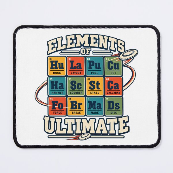 Item preview, Ultimate frisbee element table of moves designed and sold by SummaGrove.