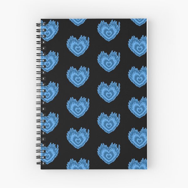 Item preview, Layered Aesthetic Blue Burning Hearts designed and sold by CamilasPrints.