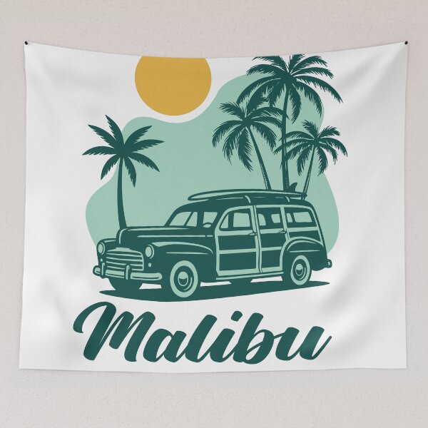 Item preview, Malibu Beach Vintage Surf Car designed and sold by bolayousri.