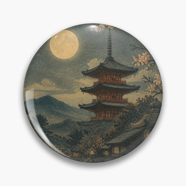Item preview, Old Capital Kyoto Night Scene Japanese Ukiyo‑e Retro Art designed and sold by 0HAY0G0ZAIMASU.