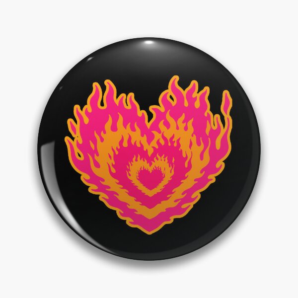 Item preview, Layered Aesthetic Vibrant Burning Hearts designed and sold by CamilasPrints.