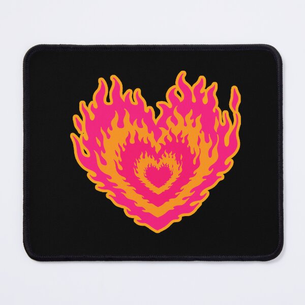 Item preview, Layered Aesthetic Vibrant Burning Hearts designed and sold by CamilasPrints.