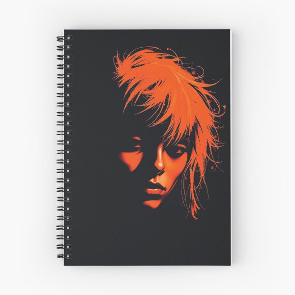 Item preview, Cyberpunk Neon Orange Shadow Portrait designed and sold by ERODED SELF.