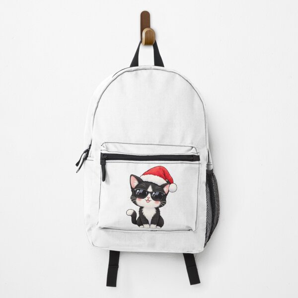 Item preview, Cool Kawaii Tuxedo Cat in Santa Hat with Sunglasses designed and sold by tobbyasz.